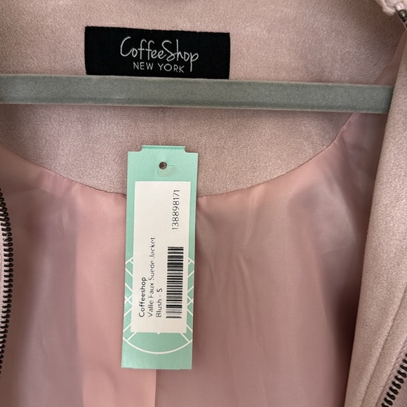 NWT - Faux suede jacket -Blush - Picture 3 of 4